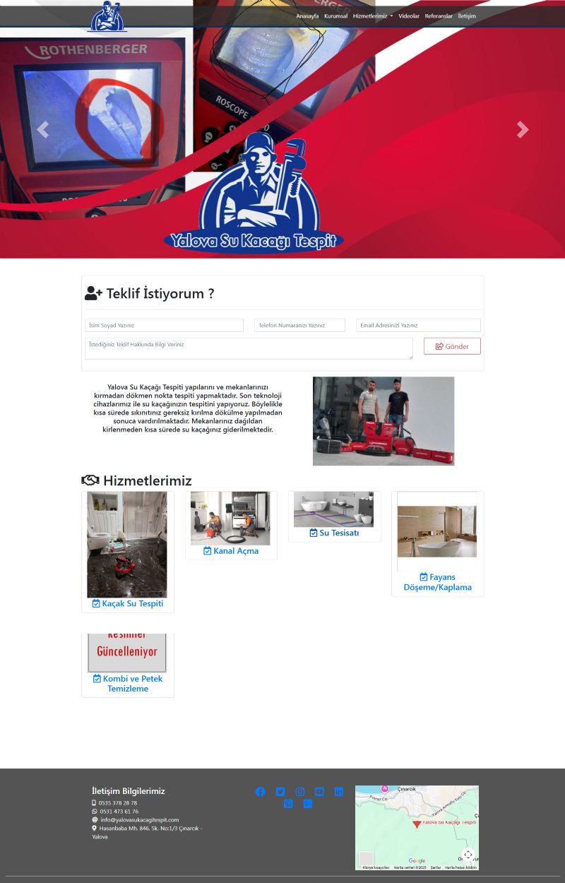 Yalova Su Kaa Tespit